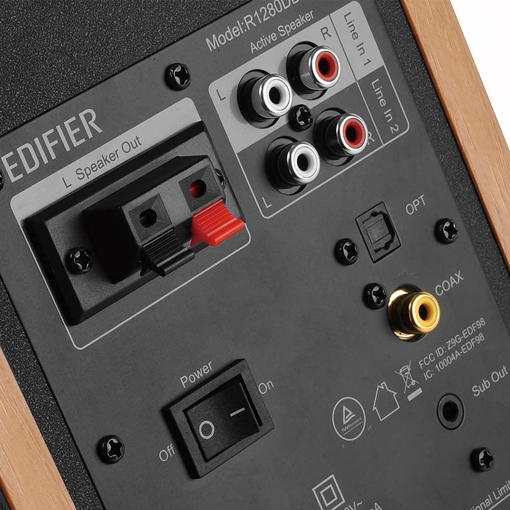 Edifier R1280DBS Active 2.0 Bluetooth Bookshelf Speaker - Image 8