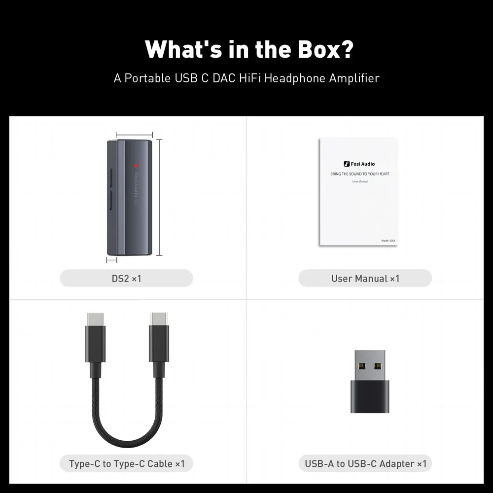 Fosi Audio DS2 Portable Hi-Res DAC & Amp - Image 6