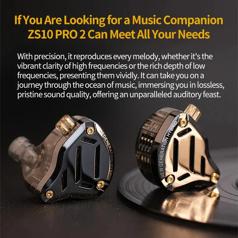 KZ Acoustics ZS10 Pro 2 IEM With Mic - Image 5